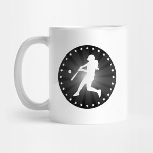 Softball Batter In Black Mug